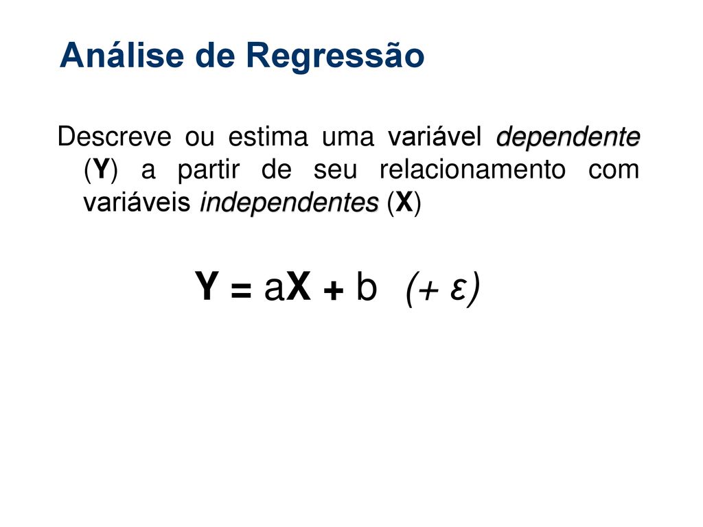 Análise de Regressão Dados Espaciais Uma Breve Introdução ppt